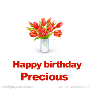 happy birthday Precious bouquet card