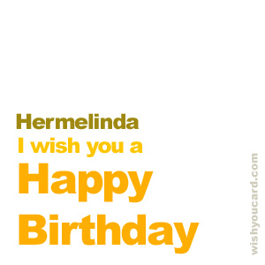 happy birthday Hermelinda simple card