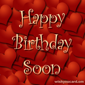 happy birthday Soon hearts card